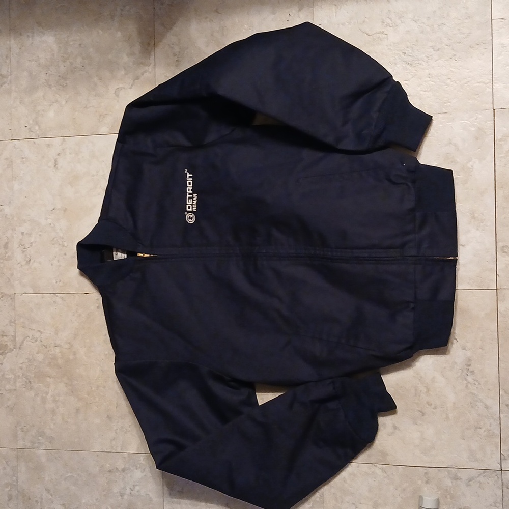 Aramark quilted Mechanics Work Jacket Detroit Diesel NWOT
